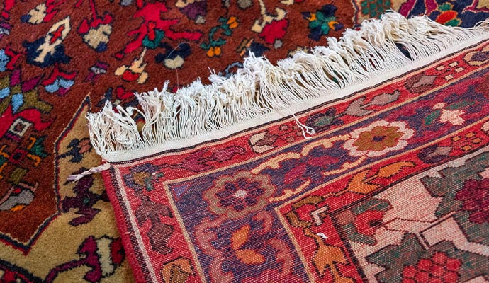 clean and fresh rug fringe
