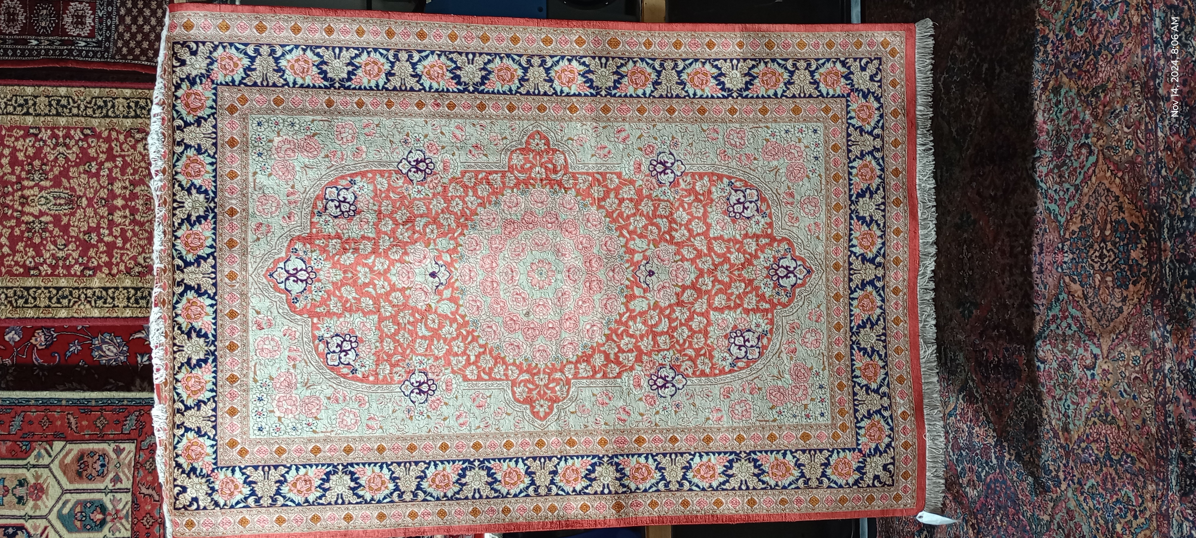 Floral Silk Rug