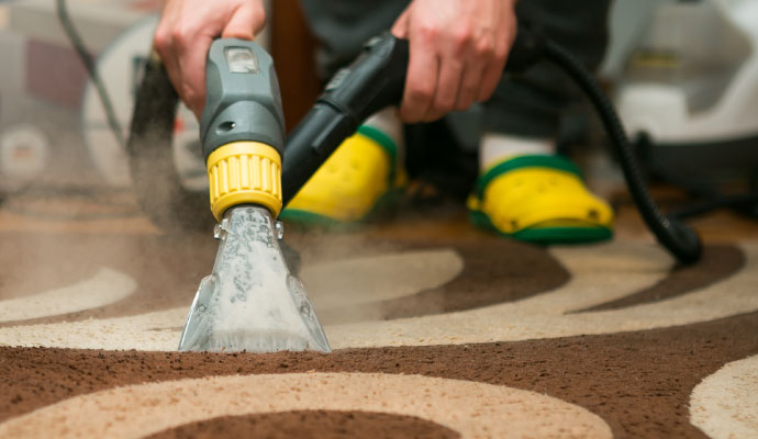 Rug steam cleaning